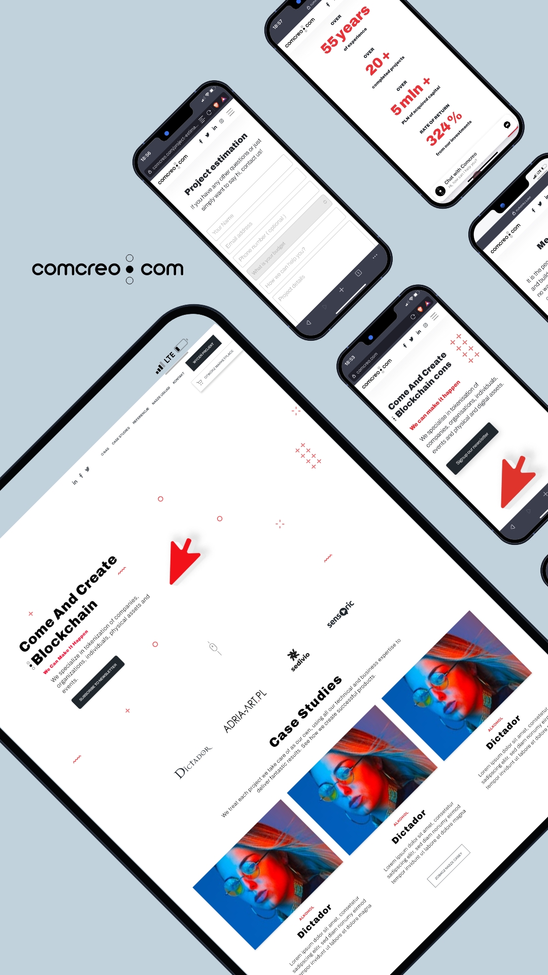 Branding_UX & UI design for comcreo