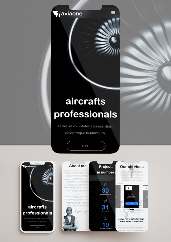 UX & UI design for aeroplane startup